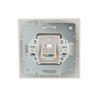 Розетка компьютерная 1-м СП Mira RJ45 16А IP20 со вставкой жемчуж./бел. перламутр. LEZARD 701-3030-139