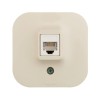 Розетка компьютерная 1-м ОП Quteo RJ45 кат.5E UTP сл. кость Leg 782254