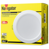 Светильник светодиодный 94 837 NDL-P1-20W-840-WH-LED 20Вт 4000К IP44 1650лм 176-264В (аналог Downlight КЛЛ 2х18) Navigator 94837
