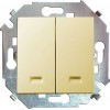 Выключатель 2-кл. СП Simon 15 16А IP20 с подсветкой винтов. зажим механизм сл. кость Simon 1591392-031
