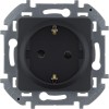 Розетка 1-м СП Inspiria 16А IP20 250В 2P+E защ. шторки немецк. стандарт механизм антрацит Leg 673733