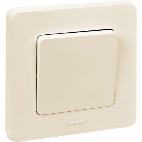 Выключатель 1-кл. Inspiria 10А IP20 250В 10AX механизм сл. кость Leg 673601