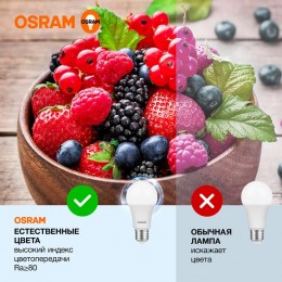 Лампа светодиодная LED Value LVCLA100 12SW/865 12Вт грушевидная матовая E27 230В 10х1 RU OSRAM 4058075579064