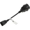 Кабель SCUT IEC-320 C14 to Socket Type-F 250В 10А POWERCOM 504291