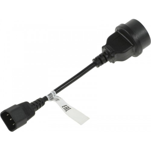 Кабель SCUT IEC-320 C14 to Socket Type-F 250В 10А POWERCOM 504291