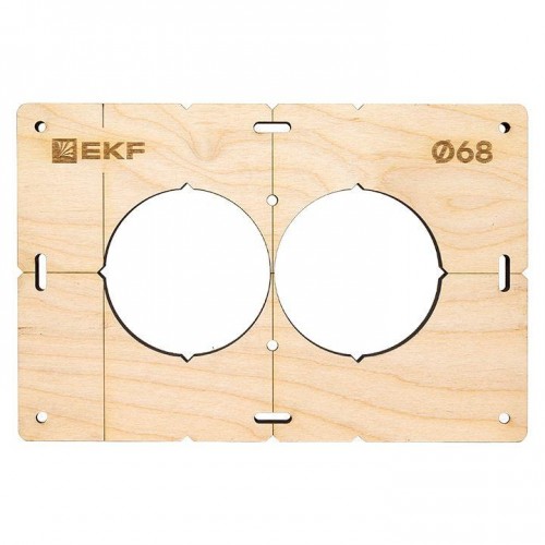 Комплект шаблонов для подрозетников d68мм Expert EKF sh-d68-k
