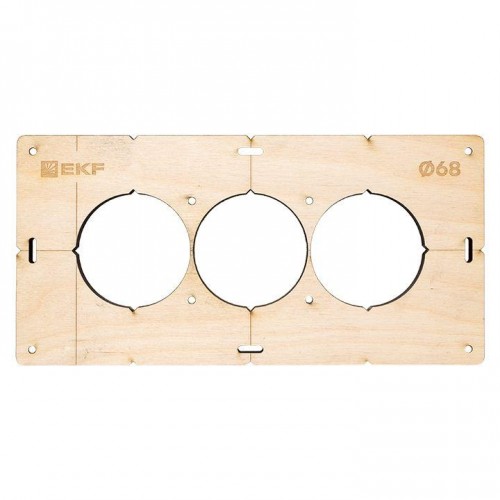Комплект шаблонов для подрозетников d68мм Expert EKF sh-d68-k