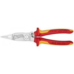 Клещи электромонтажные VDE 6-в-1 L-200мм Knipex KN-1396200