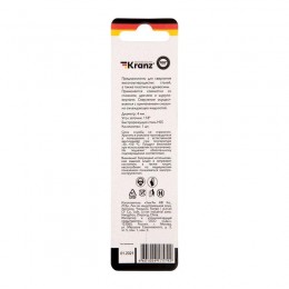 Сверло по металлу 4.0мм HSS DIN 338 (уп.1шт) Kranz KR-91-0560