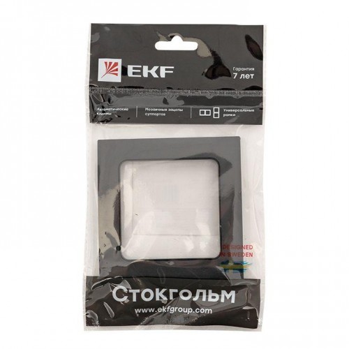 Рамка 1-м Стокгольм черн. PROxima EKF EXM-G-302-30