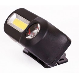 Фонарь аккумуляторный налобный LED53763 XPE + COB LED 3 + 3Вт 1 режим аккум 3.7В крепл. черн. (бокс) Ultraflash 14504