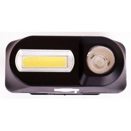 Фонарь аккумуляторный налобный LED53763 XPE + COB LED 3 + 3Вт 1 режим аккум 3.7В крепл. черн. (бокс) Ultraflash 14504
