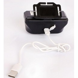 Фонарь аккумуляторный налобный LED53763 XPE + COB LED 3 + 3Вт 1 режим аккум 3.7В крепл. черн. (бокс) Ultraflash 14504