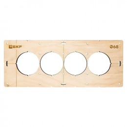 Шаблон для подрозетников c 4 отв. d68мм Expert EKF sh-d68-4