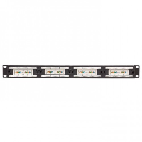 Патч-панель 19дюйм 1U кат.5E UTP неэкранир. 24 порта RJ45 Dual IDC TERACOM PRO EKF TRP-PPNL-5EUTP-1U24