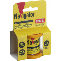Припой 93 084 NEM-Pos02-61K-2-K100 (ПОС-61; катушка; 2мм; 100 г) Navigator 93084