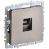 Розетка компьютерная двойн. СП RJ45 кат.5E BRITE РК10-2-БрШ механизм шампань IEK BR-K20-1-K37
