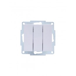 Выключатель 3-кл. СП Vesna механизм бел. LEZARD 742-0288-109