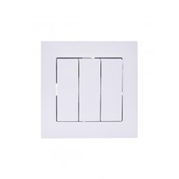 Выключатель 3-кл. СП Vesna механизм бел. LEZARD 742-0288-109