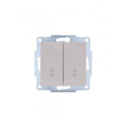 Переключатель проходной 2-кл. СП Vesna механизм крем. LEZARD 742-0388-106