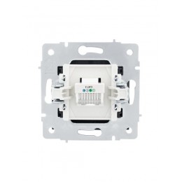 Розетка телефонная СП Vesna евро стандарт механизм черн. бархат LEZARD 742-4288-137