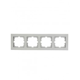 Рамка 4-местн. горизонт. VESNA платина LEZARD 742-3500-149