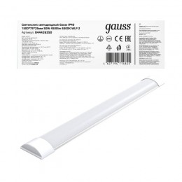 Светильник светодиодный WLF-2 50Вт 6500К IP40 4500лм 1492х75х25мм ДПО линейный матов. рассеив. сталь GAUSS 844426350
