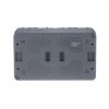Розетка 2-м ОП AtlasDesign Profi54 16А IP54 250В с заземл. защ. шторки антрацит SE ATN544026