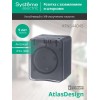 Розетка 1-м ОП AtlasDesign Profi54 16А IP54 250В с заземл. защ. шторки антрацит SE ATN544045