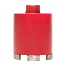 Коронка алмазная для дрелей с микроударом (верхнее пылеудаление) DCH-72MHS Micro Hit Laser M16 Professional EKF dch-72-mhs-m16