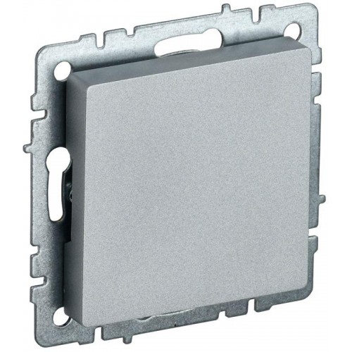 Заглушка c суппортом BRITE МЗ10-БрА механизм алюм. IEK BR-PL10-K47