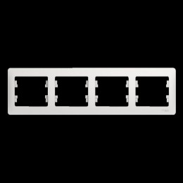 Рамка 4-м Glossa горизонт. бел. SE GSL000104