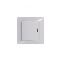 Выключатель 1-кл. СП Glossa 10А IP20 (сх. 1а) 10AX с подсветкой механизм бел. SE GSL000113