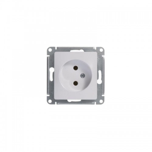 Розетка 1-м СП Glossa 16А IP20 без заземл. механизм бел. SE GSL000141