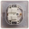 Розетка 1-м СП Glossa 16А IP44 с заземл. защ. шторки с крышкой в сборе бел. SE GSL000148