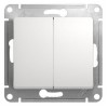 Переключатель проходной 2-кл. СП Glossa 10А IP20 (сх. 6/2) 10AX механизм бел. SE GSL000165