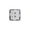 Розетка компьютерная + телефонная 2-м СП Glossa RJ45 + RJ11 кат.5E механизм бел. SE GSL000185