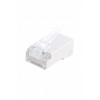 Разъем RJ45 (8P8C) под витую пару кат.5E экранир. PLUG-8P8C-U-C5-SH-100 универс. (для ож и мж кабеля) (уп.100шт) Hyperline 49375