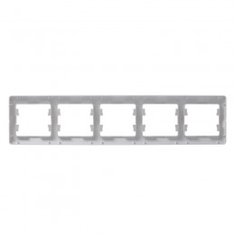 Рамка 5-м Glossa горизонт. алюм. SE GSL000305