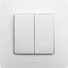 Выключатель 2-кл. СП Etika 10А IP20 250В 10AX безвинтов. зажимы механизм бел. Leg 672202