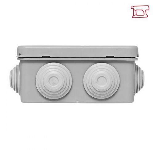 Коробка распределительная КМР-030-031 85х85х40 IP55 с крышкой для прямого монтажа 8 мембранных вводов сер. EKF plc-kmr-030-031