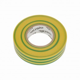 Изолента ПВХ профессиональная 0.18х19мм 20м желт./зел. Kranz KR-09-2807