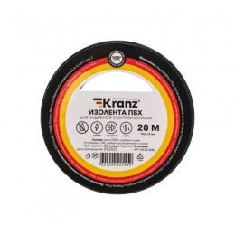 Изолента ПВХ 0.13х15мм 20м черн. Kranz KR-09-2606