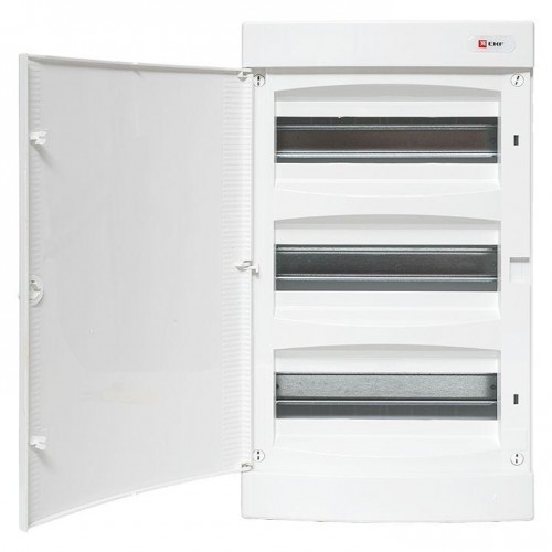 Щит распределительный навесной Unix 3х12мод. IP41 бел. дверь PROxima EKF ux-3x12-nw