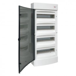 Щит распределительный навесной Unix 4х12мод. IP41 прозр. дверь PROxima EKF ux-4x12-n