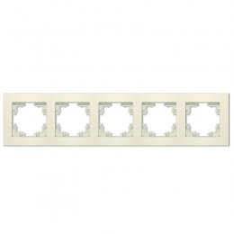 Рамка 5-м Афина универс. сл. кость (ivory) Universal A1042-I