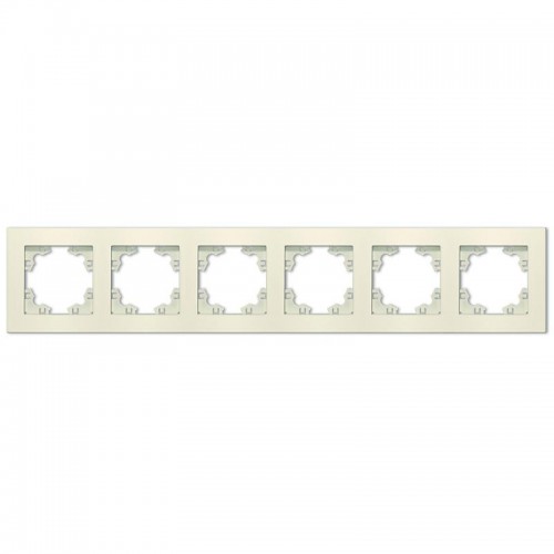 Рамка 6-м Афина универс. сл. кость (ivory) Universal A1043-I