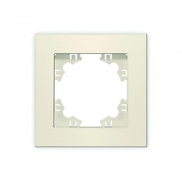 Рамка 1-м Афина сл. кость (ivory) Universal A0053-I