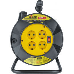 Удлинитель на катушке 4х30м с заземл. 93 911 NPE-R-04-30-E-3х1.5 NAVIGATOR 93911