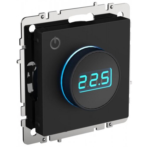 Термостат электронный с индик. BRITE СП IP20 ТС10-1-БрЧ механизм черн. IEK BR-RT11-K02